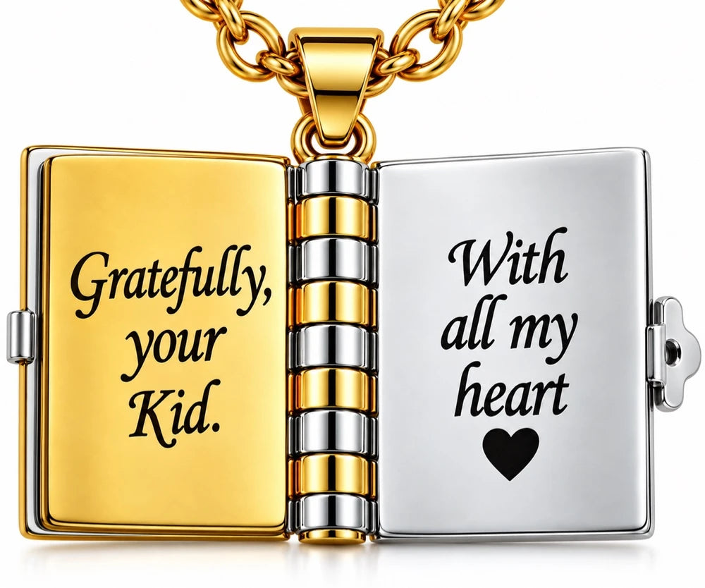 Best Mom Ever – Forever Love Book Necklace