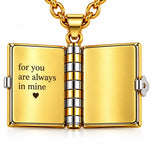To My Granddaughter – Forever Love Book Necklace