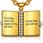 To My Granddaughter – Forever Love Book Necklace
