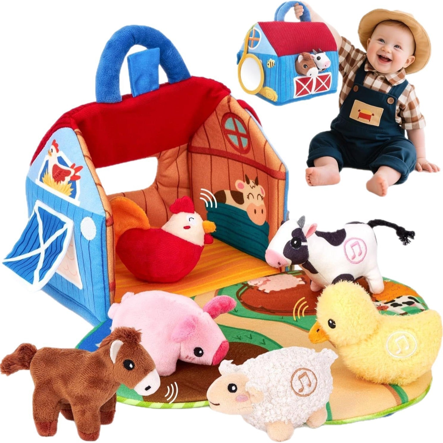 Montessori Fabric Sensory Toys for Babies