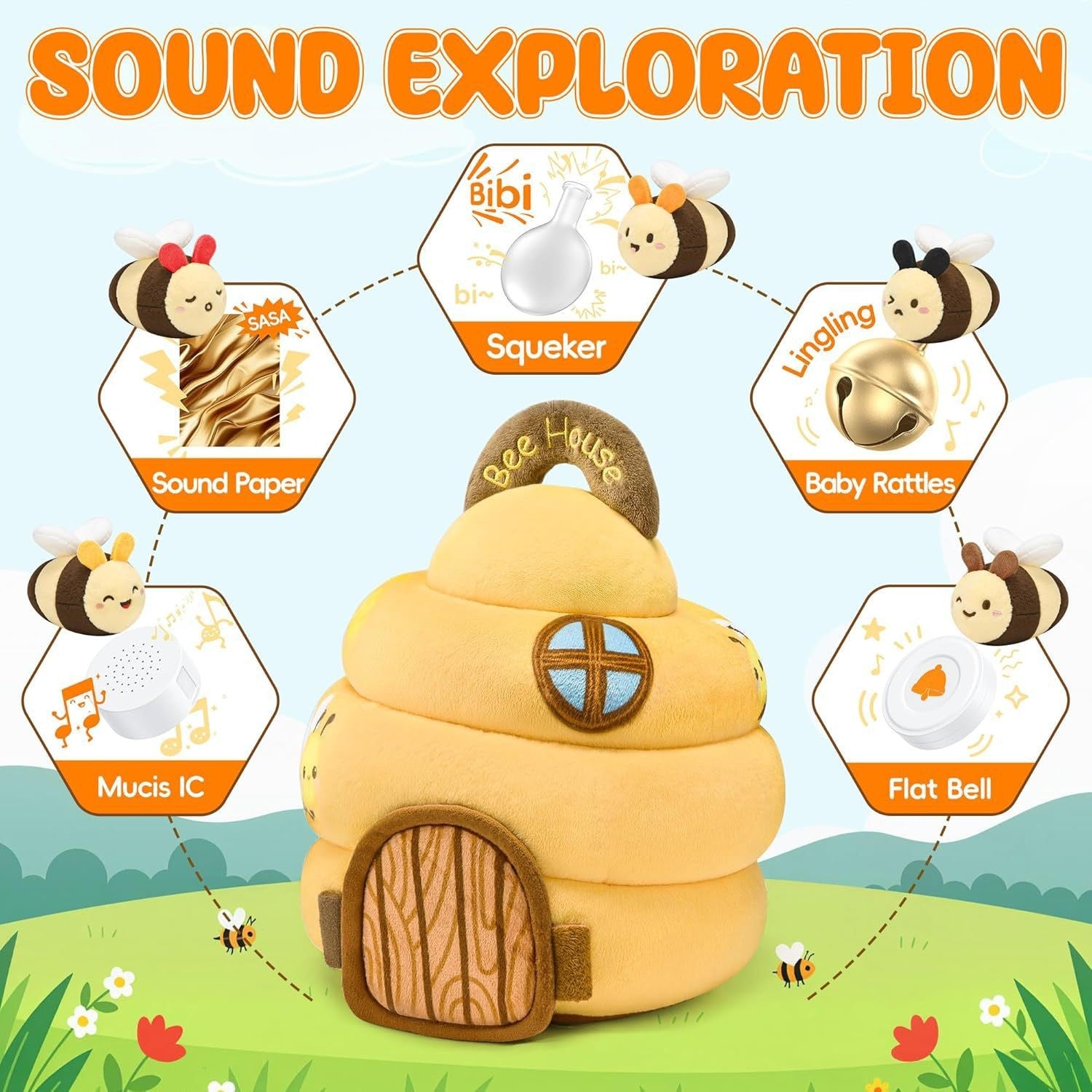 Montessori Fabric Sensory Toys for Babies
