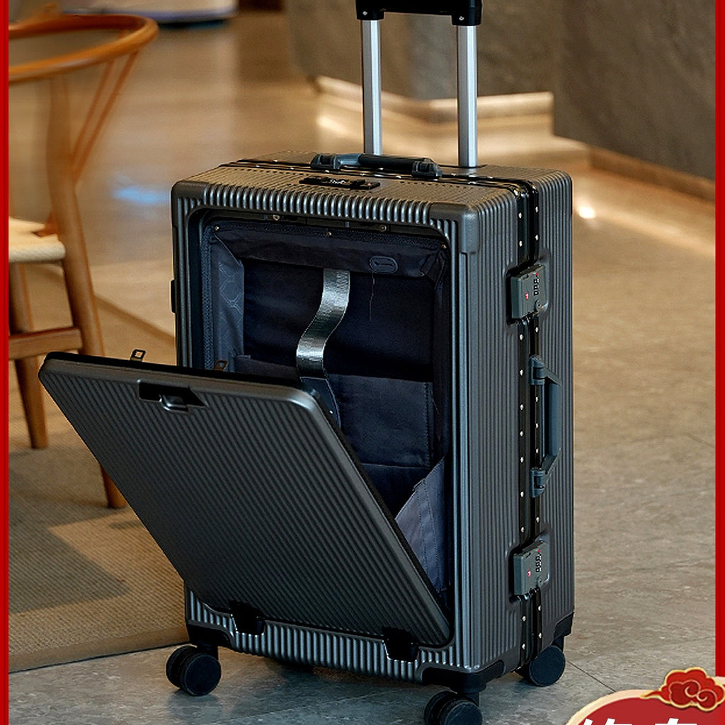 Alloy Frame Travel Luggage with USB Port