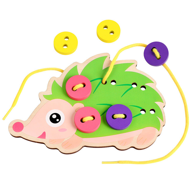 Montessori Wooden Threading Toy for Early Learning