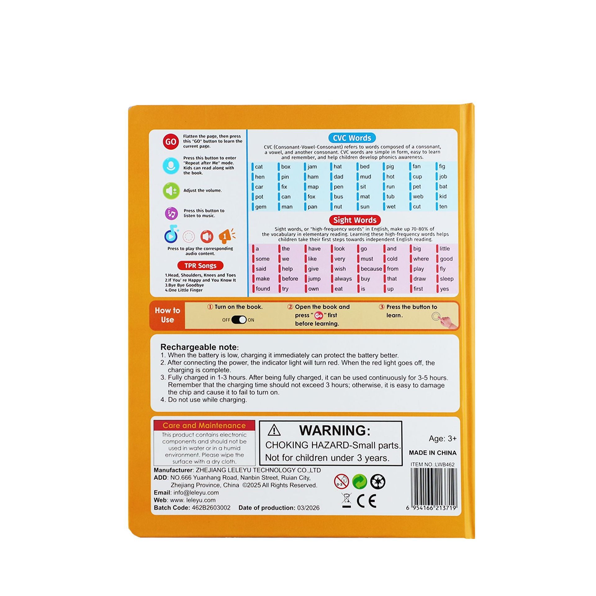 Children's English Graded Reading Audio Point-And-Click Reading Books
