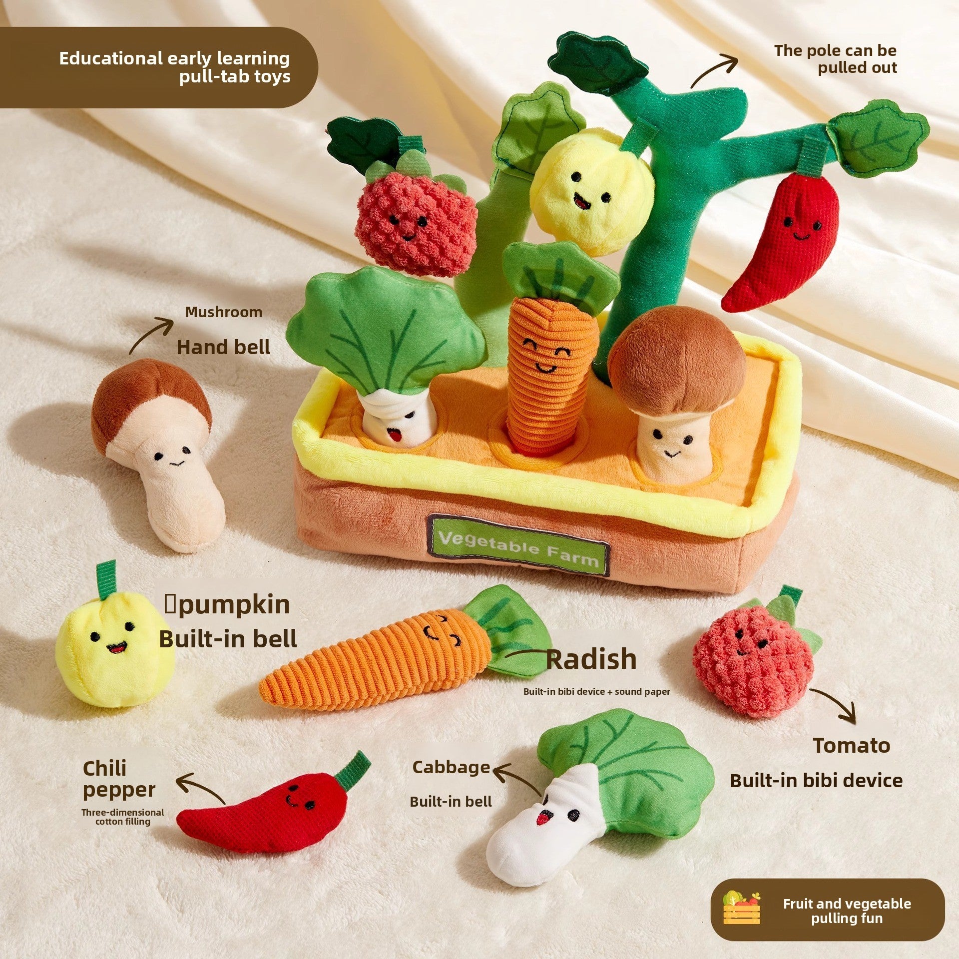 Montessori Fabric Sensory Toys for Babies