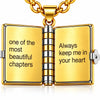 To My Granddaughter – Forever Love Book Necklace