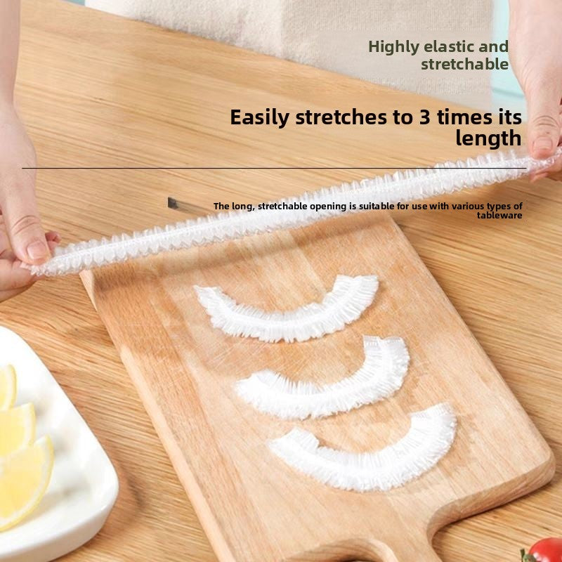 Disposable plastic wrap sleeve