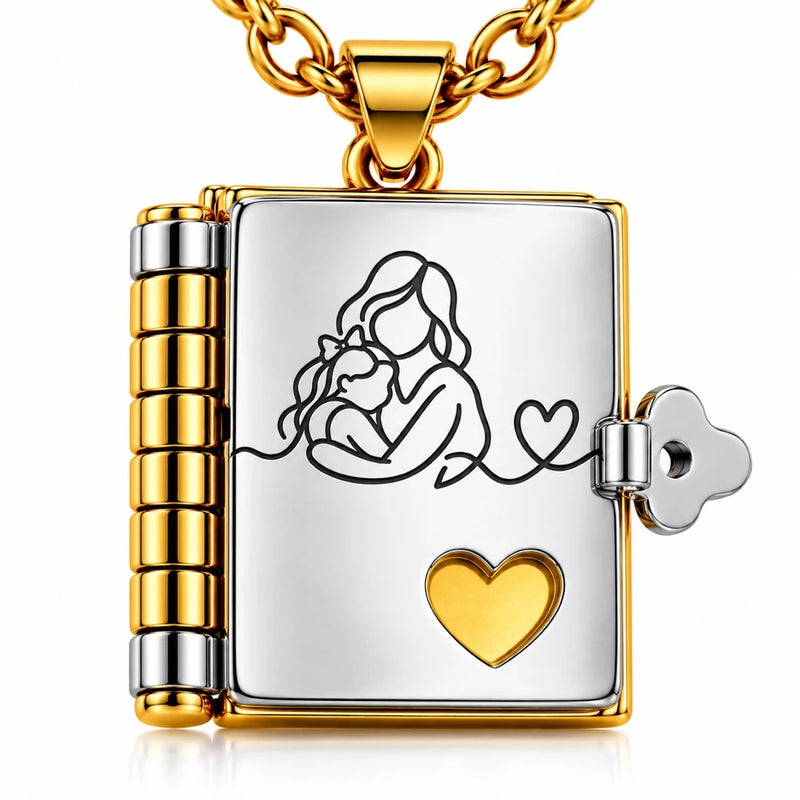 To My Granddaughter – Forever Love Book Necklace