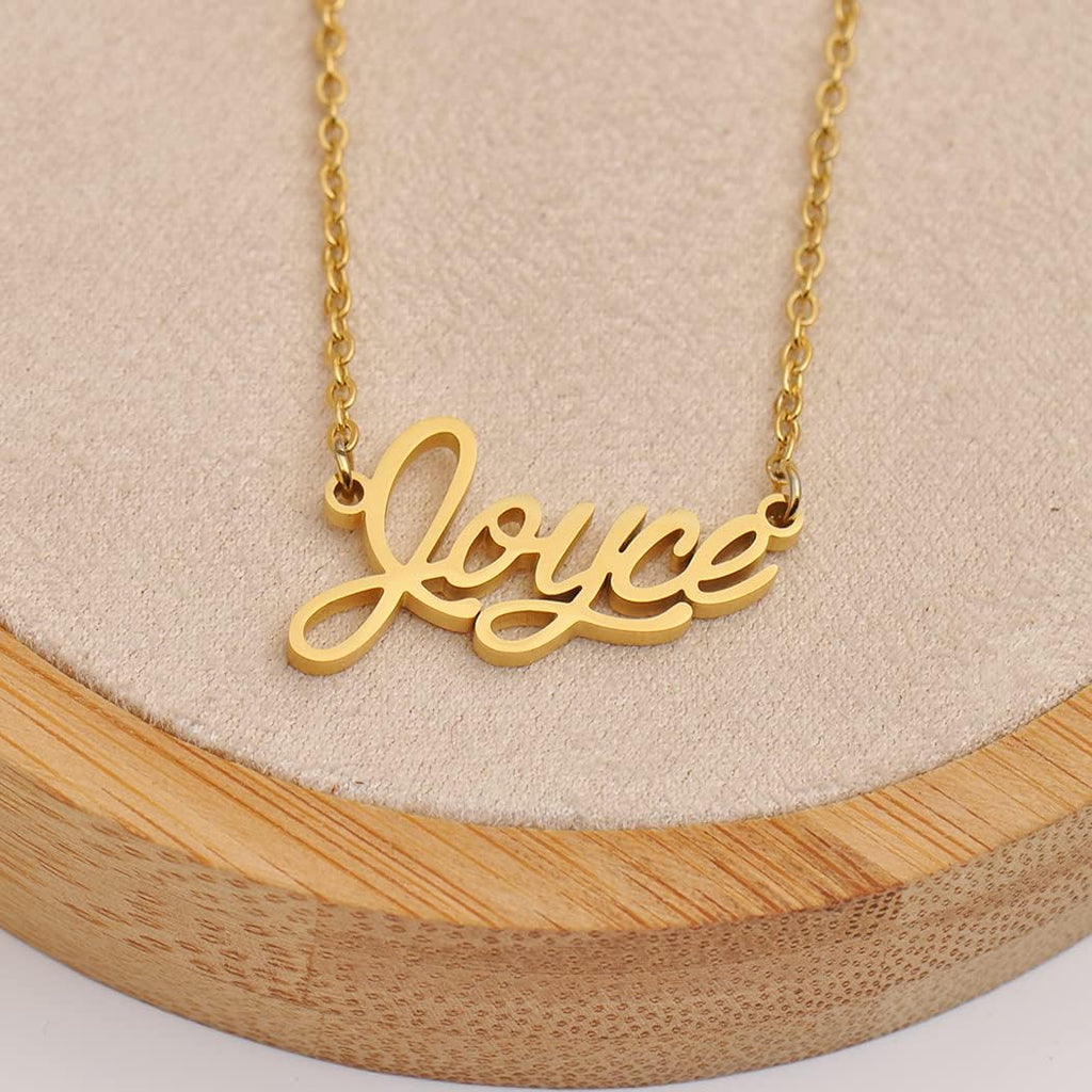 Name Tag Necklaces for Her His Friends Familys Relationship Memory Jewelry Gift