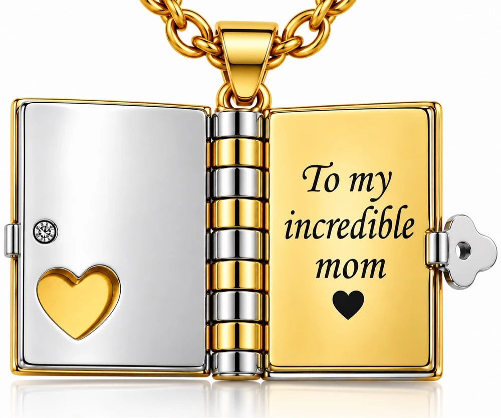 Best Mom Ever – Forever Love Book Necklace