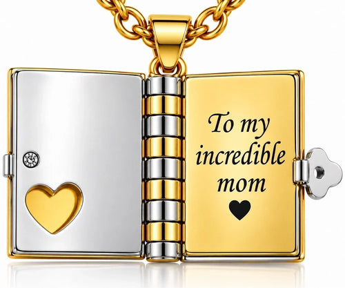 Best Mom Ever – Forever Love Book Necklace